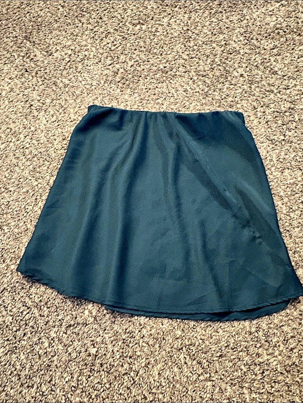 Forever 21 A-Line Skirt in Emerald Blue Size Small
